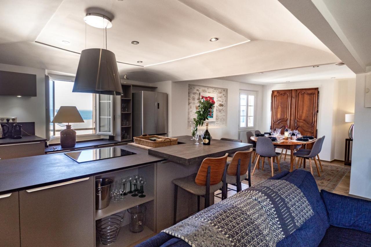Charmant Appartement Spacieux Pour 6P Vue Mer Vieil Antibes Eksteriør billede